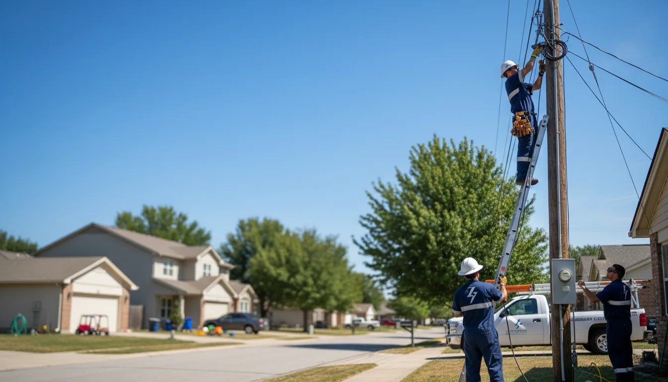 Residential electrician providing installation services in Carriere, MS